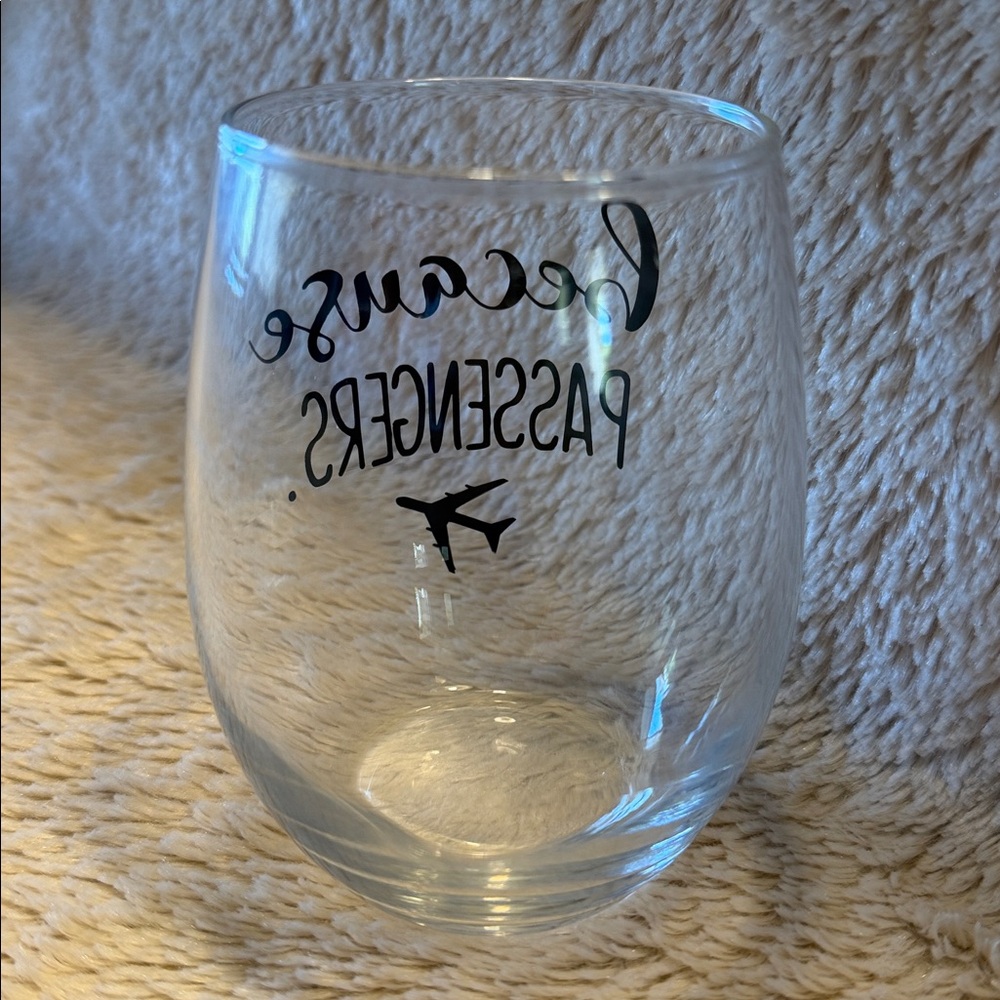 LAGUNA DESIGN CO Because Passengers Wine/Champagne Stemless Glass - Picture 4 of 6